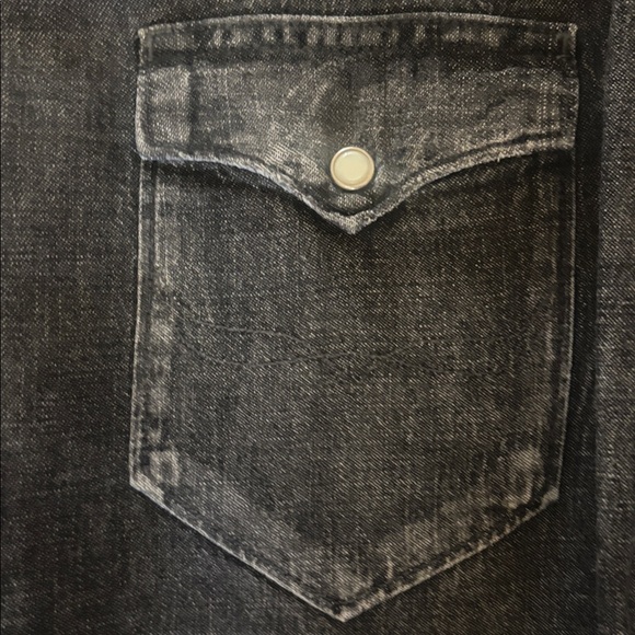 Vintage Polo by Ralph Lauren Black Denim Shirt XL - Picture 3 of 7